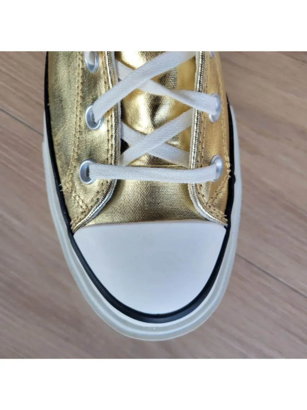⭐Converse Chuck Taylor Lift Double Stack Gold 11.5 Womens Shoes Sneakers A15164C